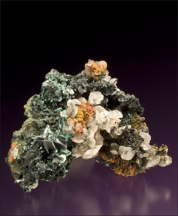 Chalcocite with Calcite Mammoth Mine Mt. Isa Australia cabinet specimen