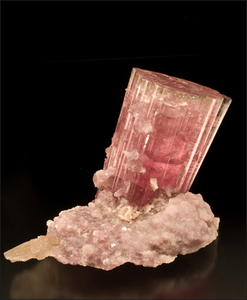 Tourmaline bubble-gum pink with Lepidolite Paprok Afghanistan
