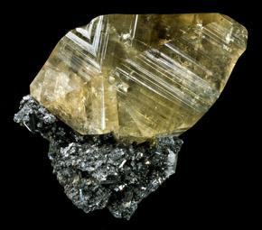 Calcite on Stibnite China